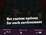 Set custom options for each environment